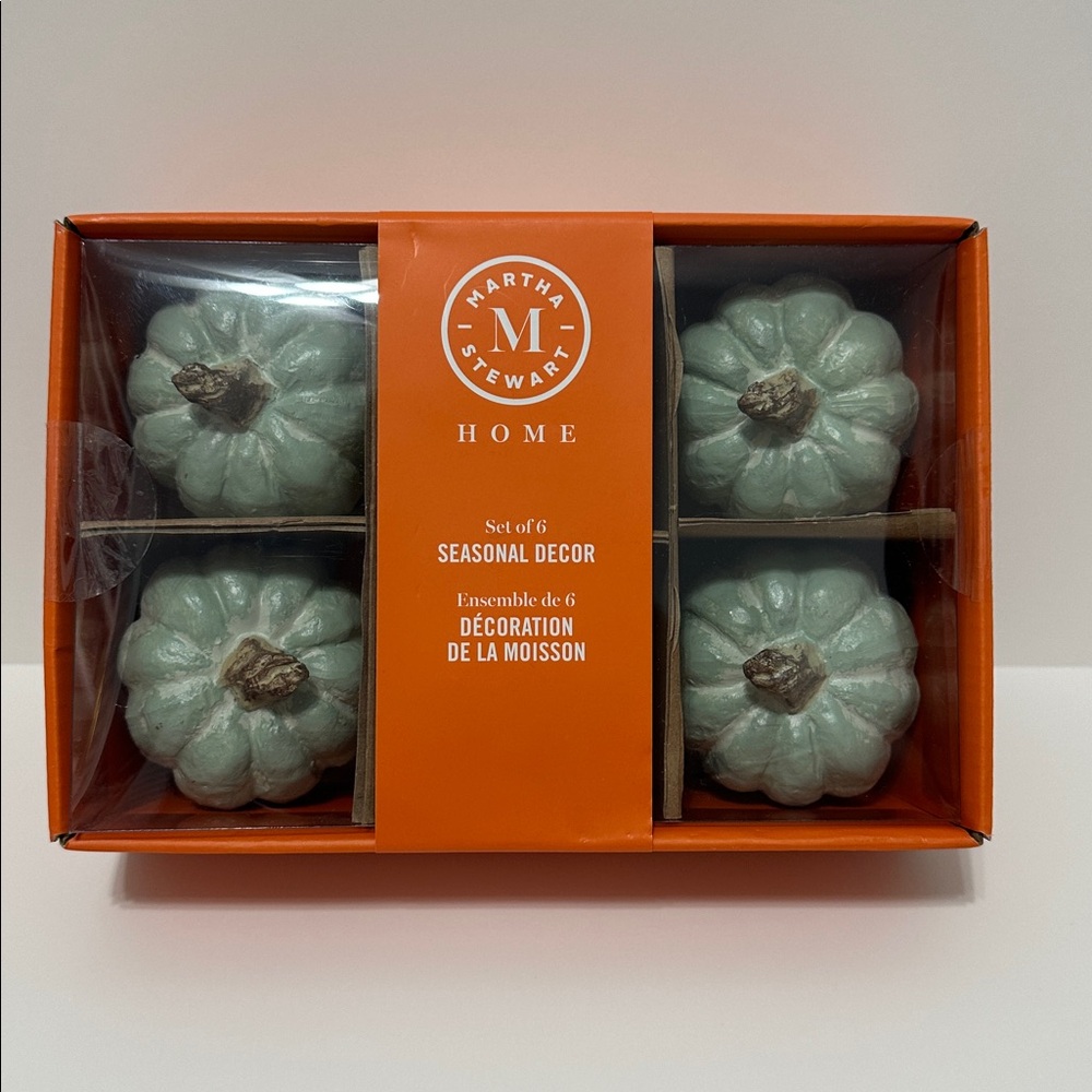Martha Stewart Pumpkins Green Fall Autumn Halloween Home Decor